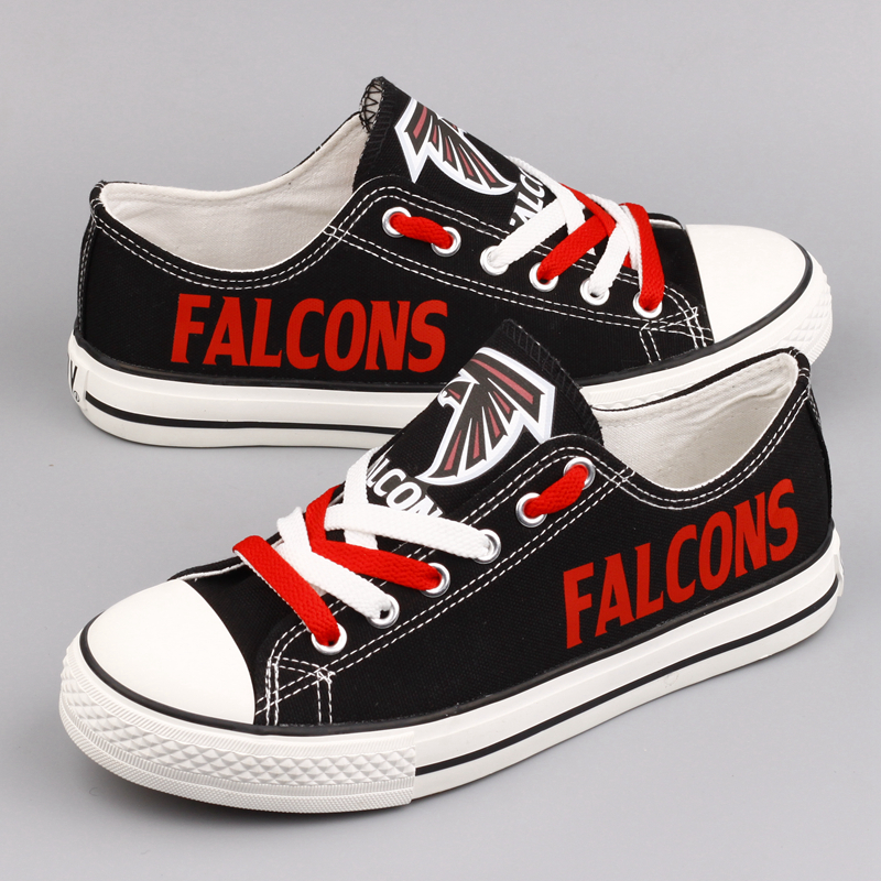 Women's NFL Atlanta Falcons Repeat Print Low Top Sneakers 003
